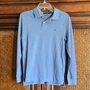 Polo by Ralph Lauren Men's Sky Blue Long Sleeve Polo